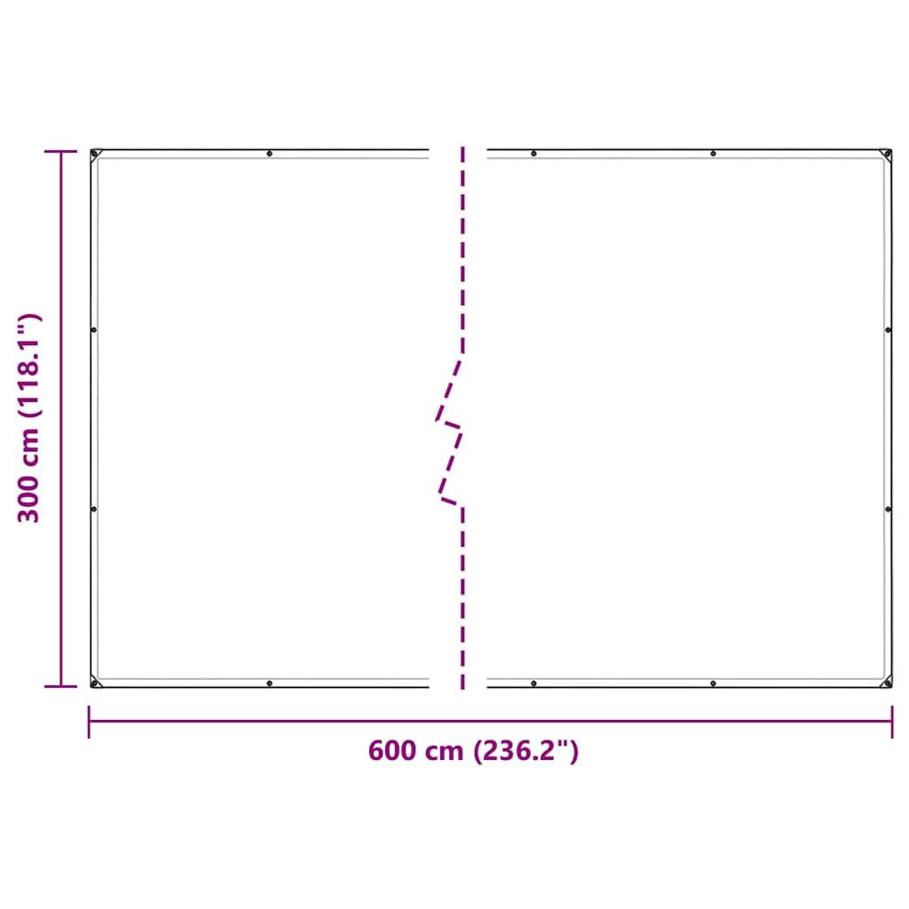 Vidaxl - Couverture végétale avec œillets 3x6 m PVC vidaXL 3308723 - Image 3