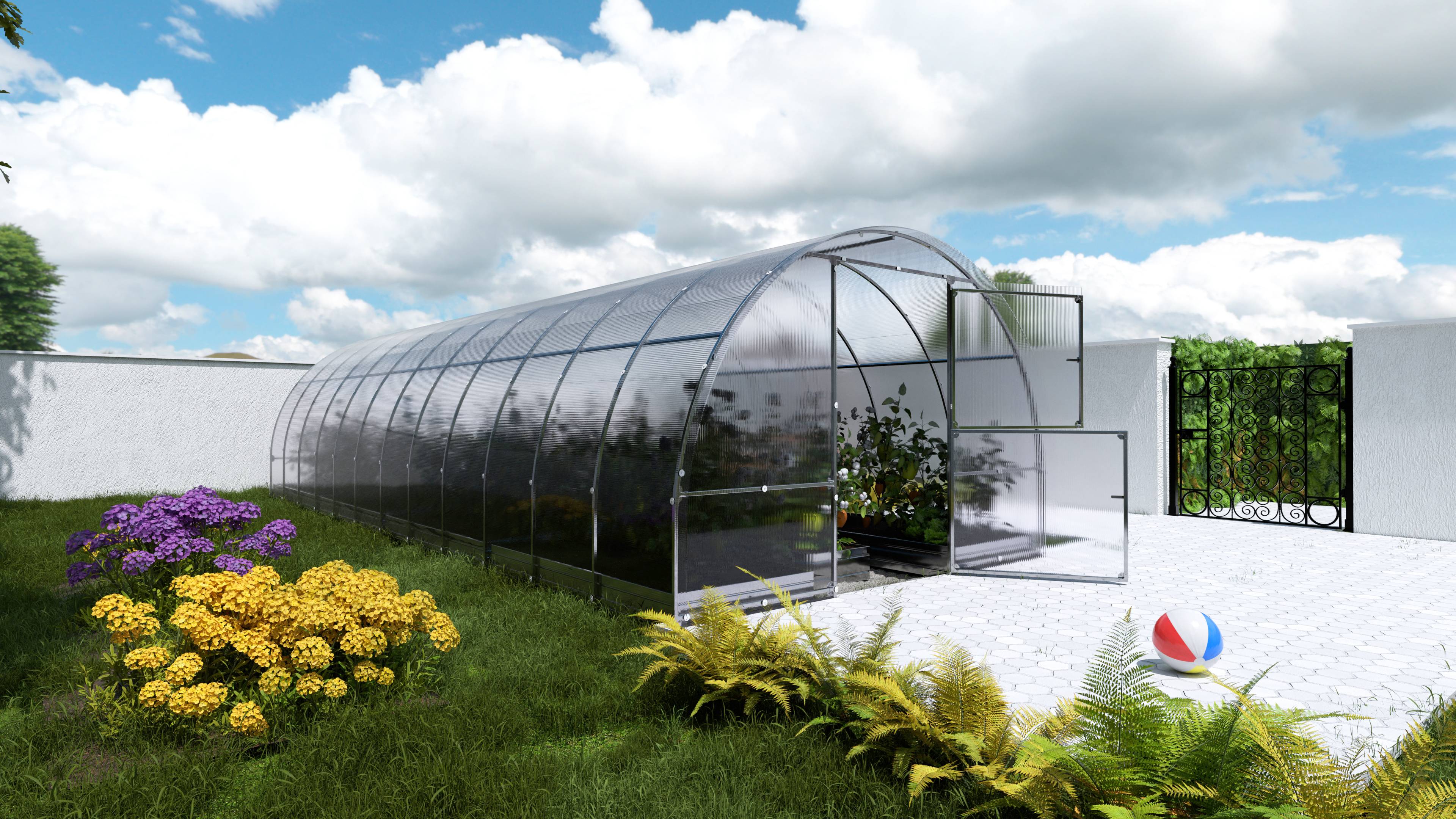 KLASIKA GREENHOUSES - Serre KLASIKA EASY 3 x 8 m (24 m²), 6 mm avec revêtement en polycarbonate - Image 2