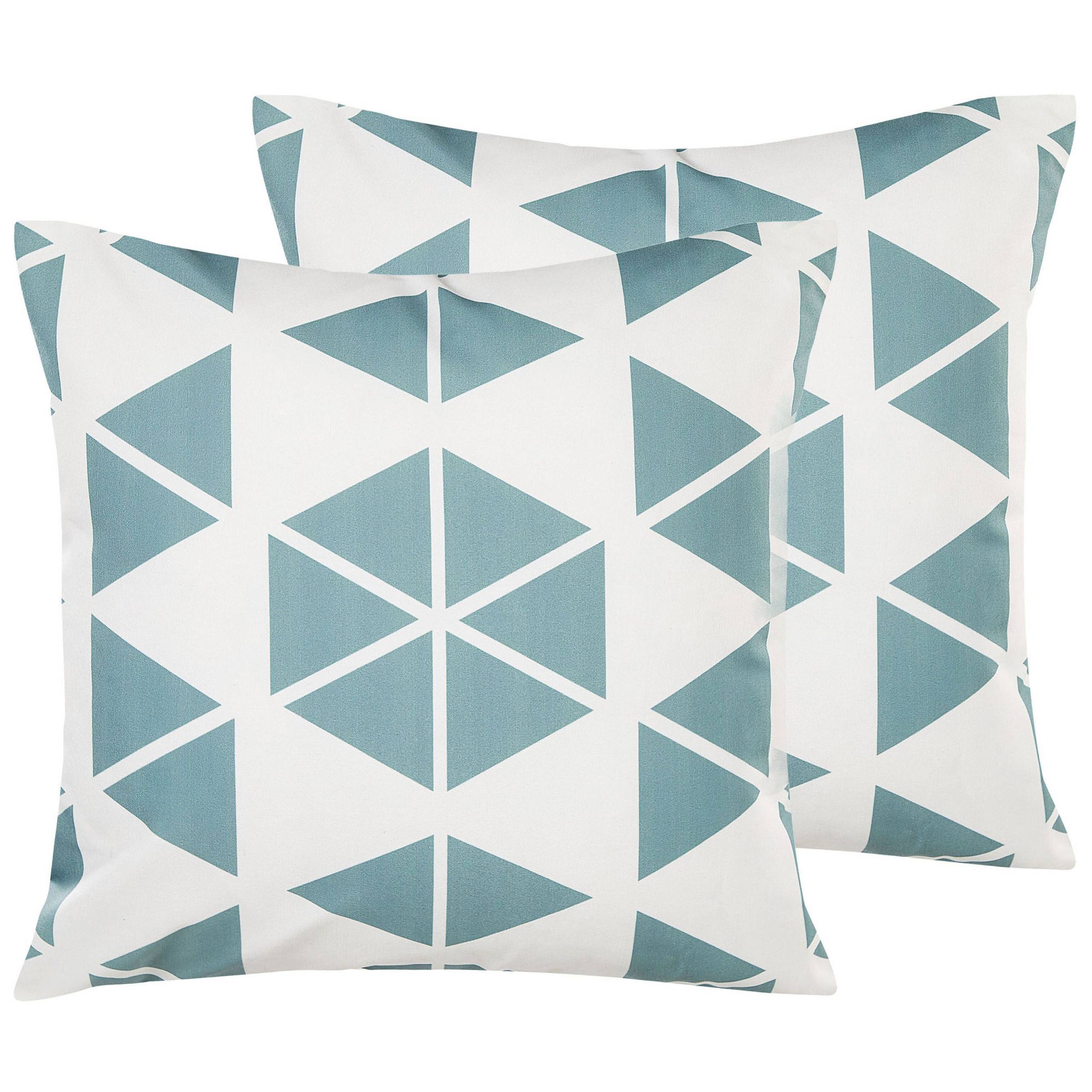 Beliani - Coussin d'extérieur Polyester Bleu clair RIGOSA - Beliani - Image 1