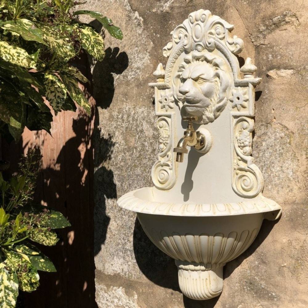 Chemin De Campagne - Fontaine Murale de jardin blanche 60 x 37 x 20 cm Chemin de campagne - Image 2