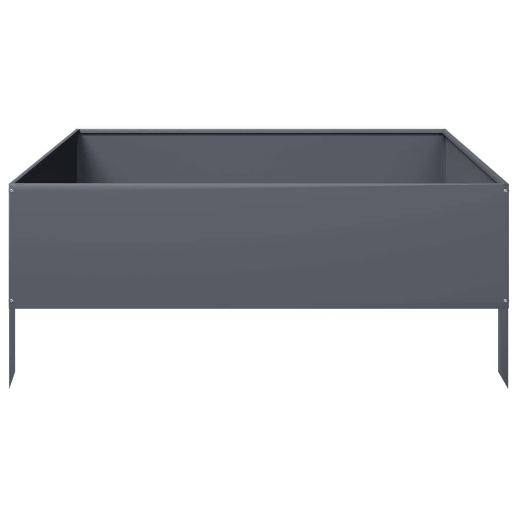 PANGIVO - Lit surélevé jardin acier anthracite 100 x 100 x 25 cm - PANGIVO - Image 4
