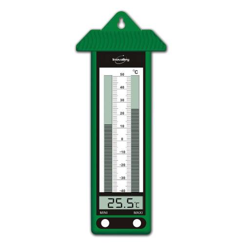 Inovalley - Thermomètre électronique MINI MAXI vert - Image 1