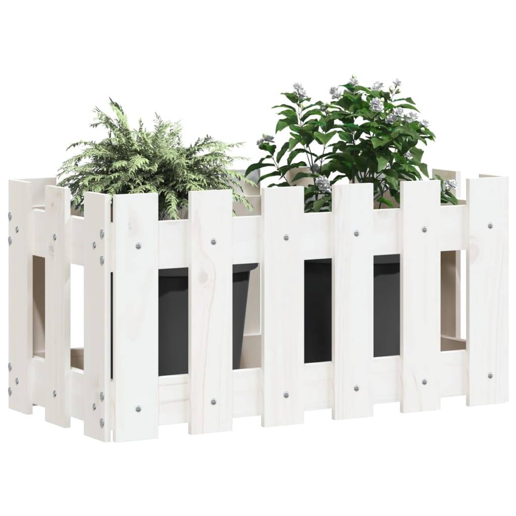 Prolenta Premium - Jardinière bois blanc 60 x 30 x 30 cm - Prolenta premium p319.7 - Image 3