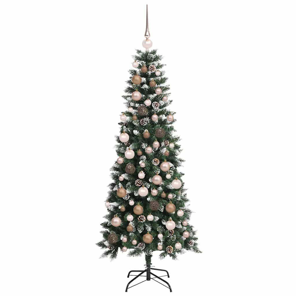 ComfortXL - Sapin de Noël Artificiel Enneigé 180 cm, Kit Complet avec 300 LED et 120 Boules – ComfortXL Outdoor Living - Image 4