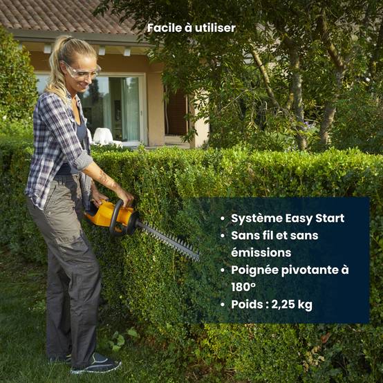Stiga - Kit taille-haie HT 100e sans fil, lame 54 cm, poignée pivotante, batterie 20V 2Ah - STIGA - Image 4