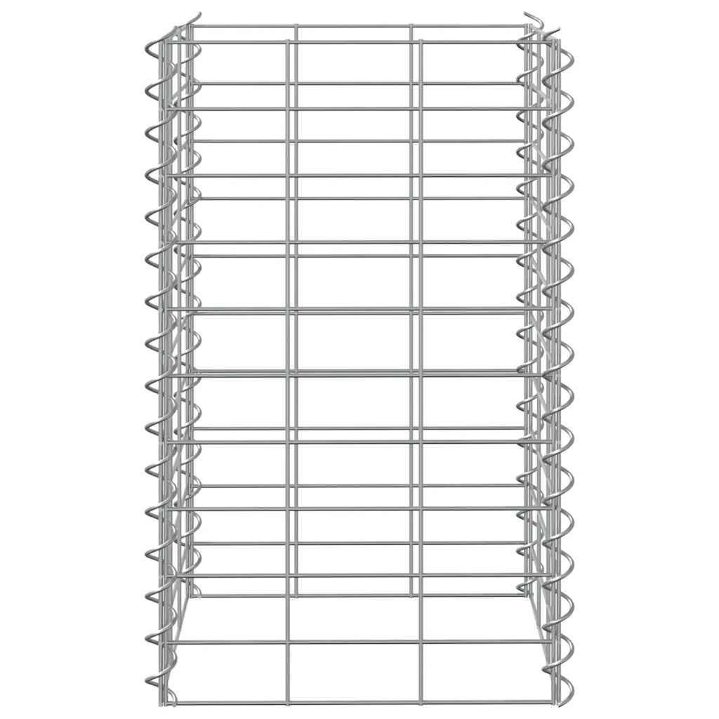 Jardinière | Lits surélevés en gabion 3 pcs 30x30x50 cm Fer - Image 7