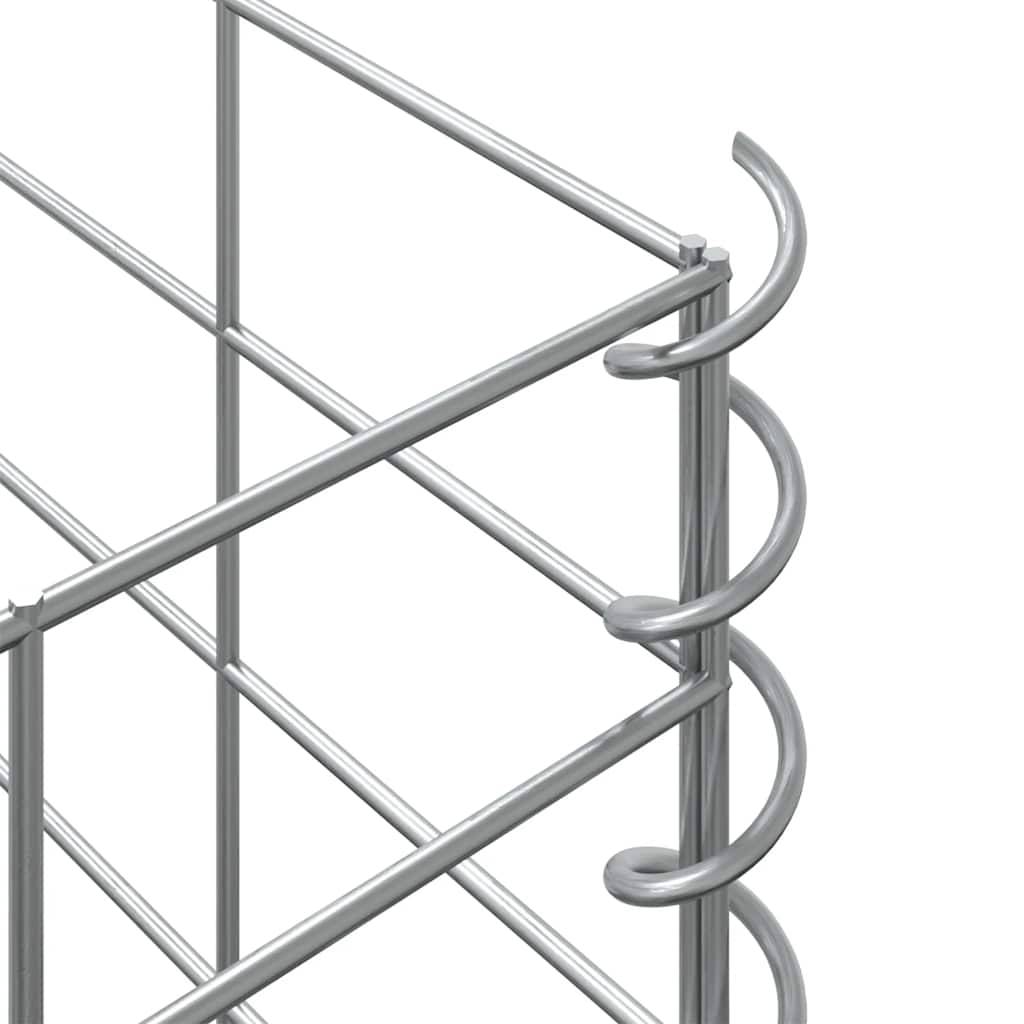 Jardinière | Lits surélevés en gabion 3 pcs 30x30x50 cm Fer - Image 8