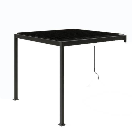 Pergola bioclimatique adossée 3x3 m AGADIR - Image 1