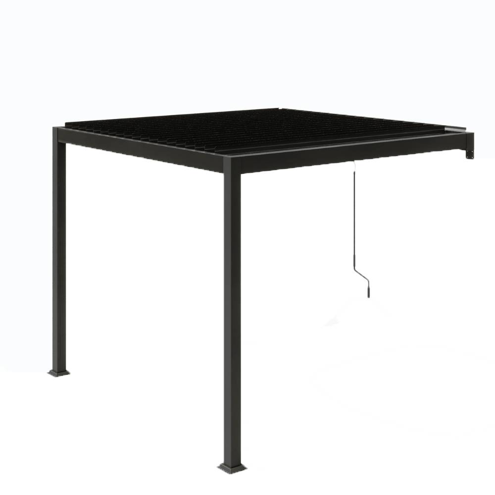 Pergola bioclimatique adossée 3x3 m AGADIR - Image 1