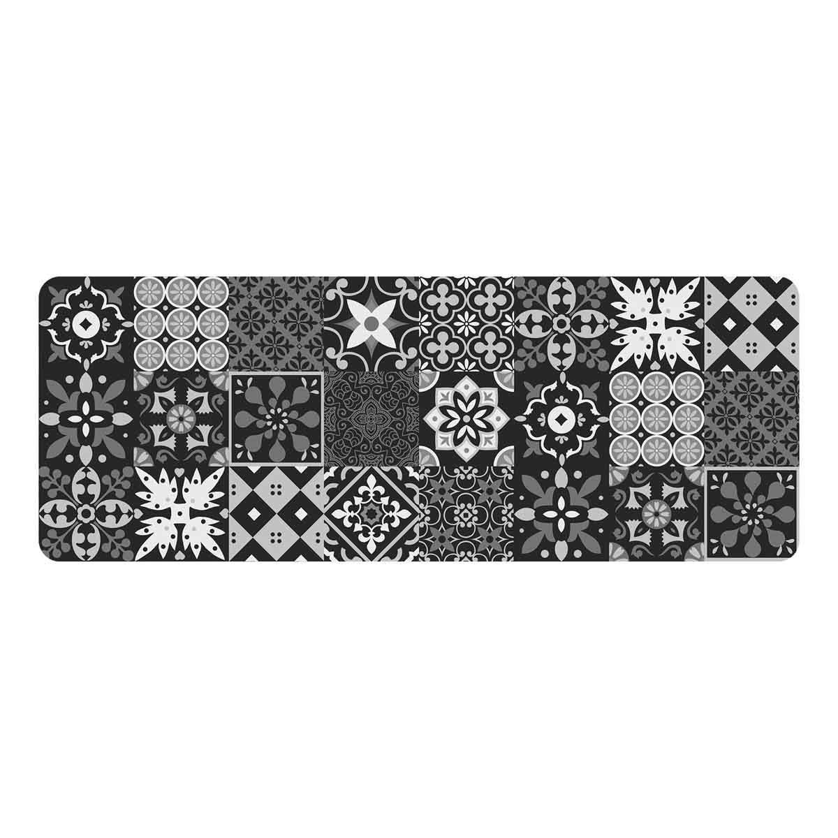 Tapis de Cuisine Imprimé "Salou" 45x120cm Gris - Image 1