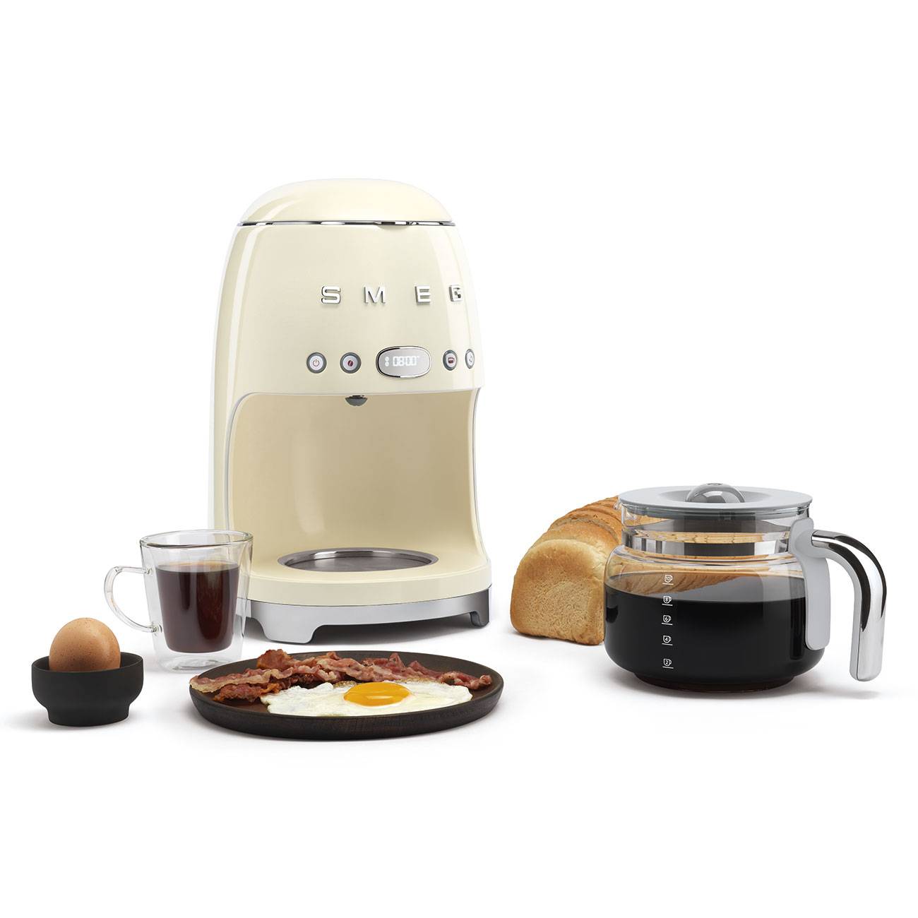 Cafetière filtre années 50 1,4 l crème - Image 5