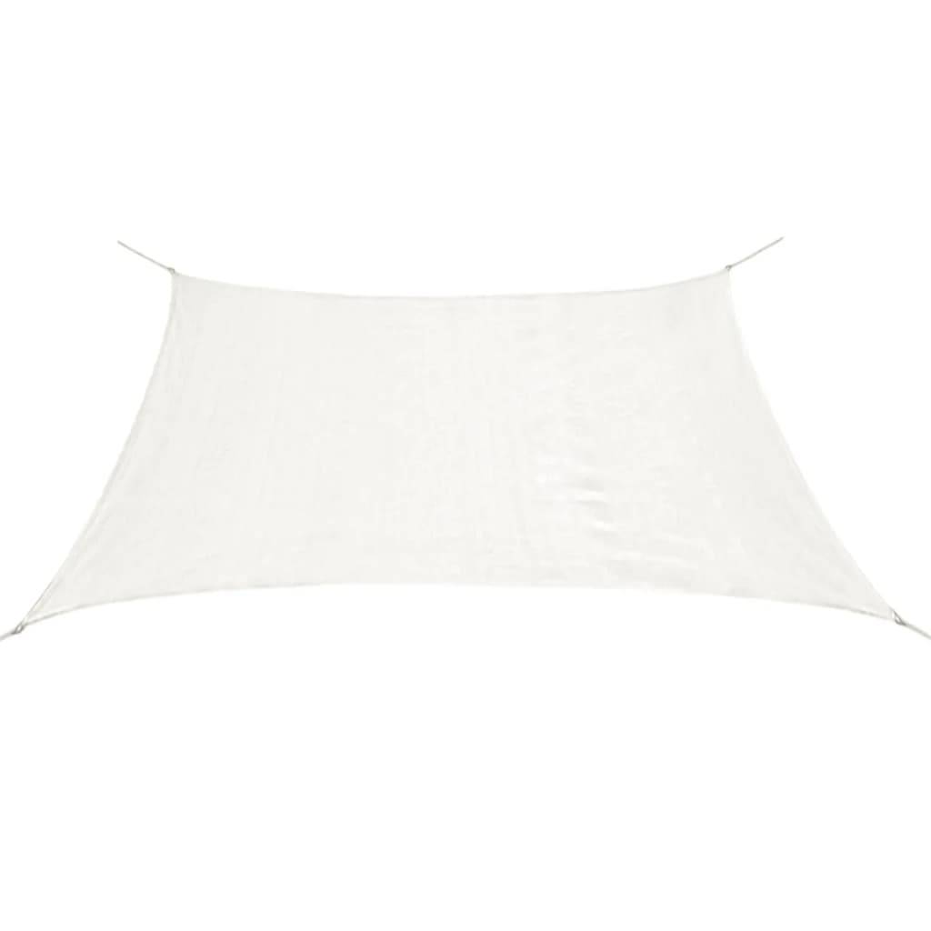 Helloshop26 - Voile d'ombrage PEHD rectangulaire 4 x 6 m blanc - Image 1