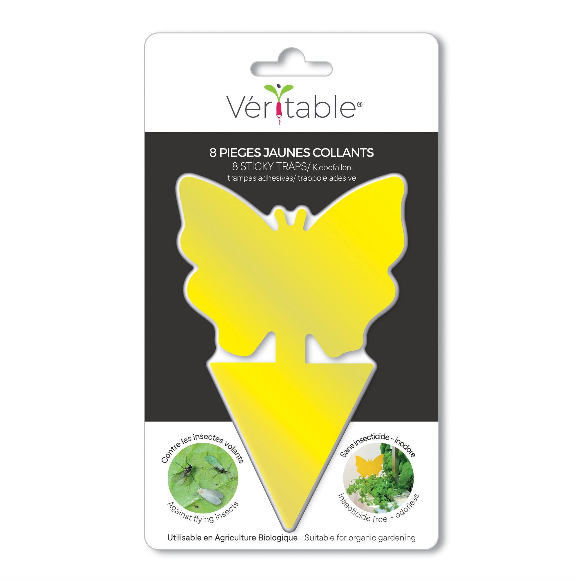 Veritable - 8 pièges jaunes collants contre les insectes - Véritable - Image 1