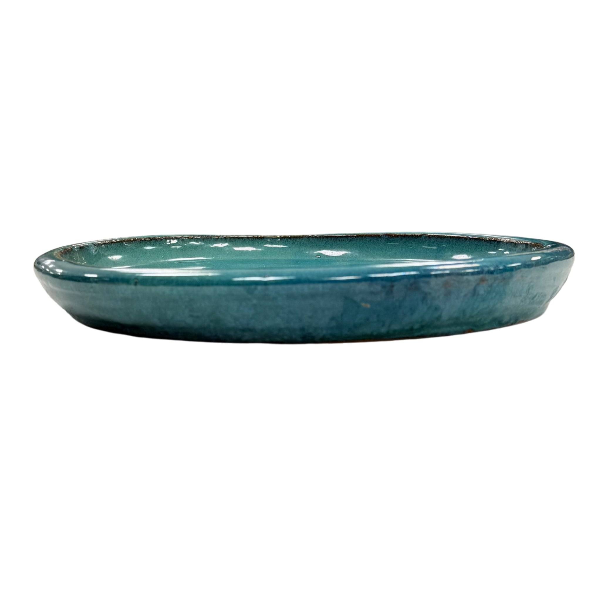 Soucoupe ronde 35cm brume de jade - Image 2