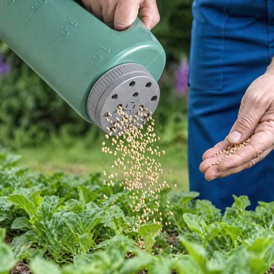 Épandeur à main Progarden® 2L - Distributeur d'engrais et graines vert Progarden - Image 1
