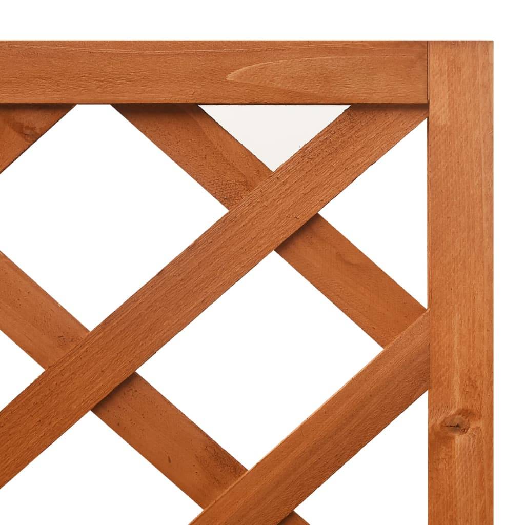 Jardinière d'angle en treillis 40 x 40 x 150cm bois de sapin massif - Image 5
