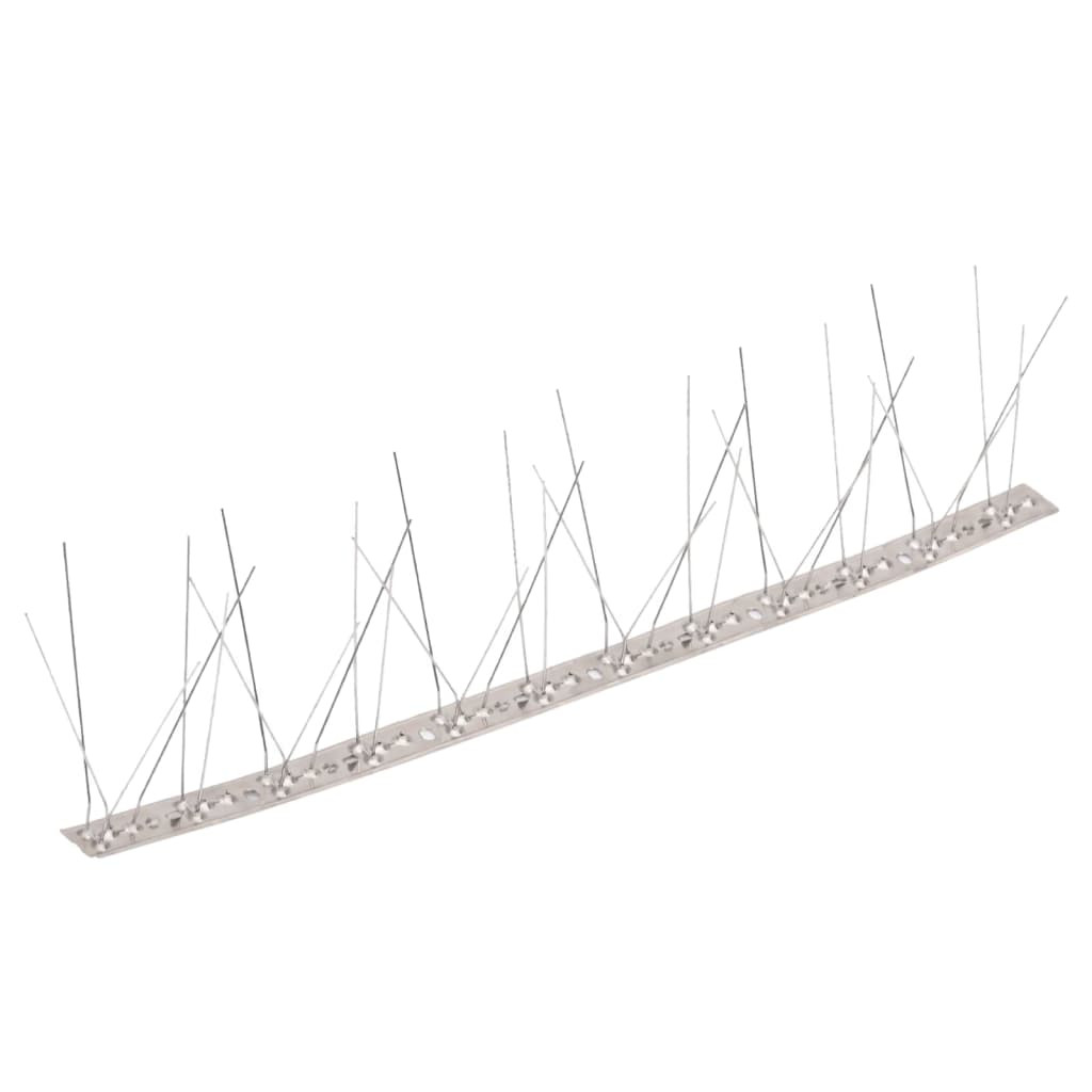 Vidaxl - Ensemble De 6 Pointes À 5 Rangées Contre Oiseaux Inox 3 M - vidaXL - Image 1