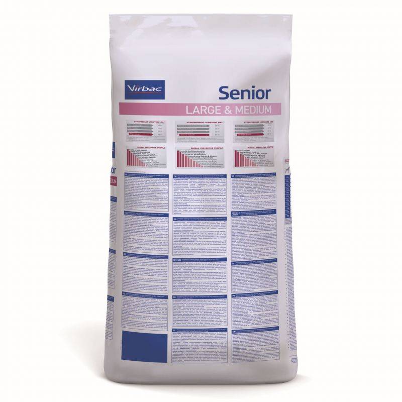 Croquettes Virbac Senior Large & Medium Sac 12 kg - Image 2
