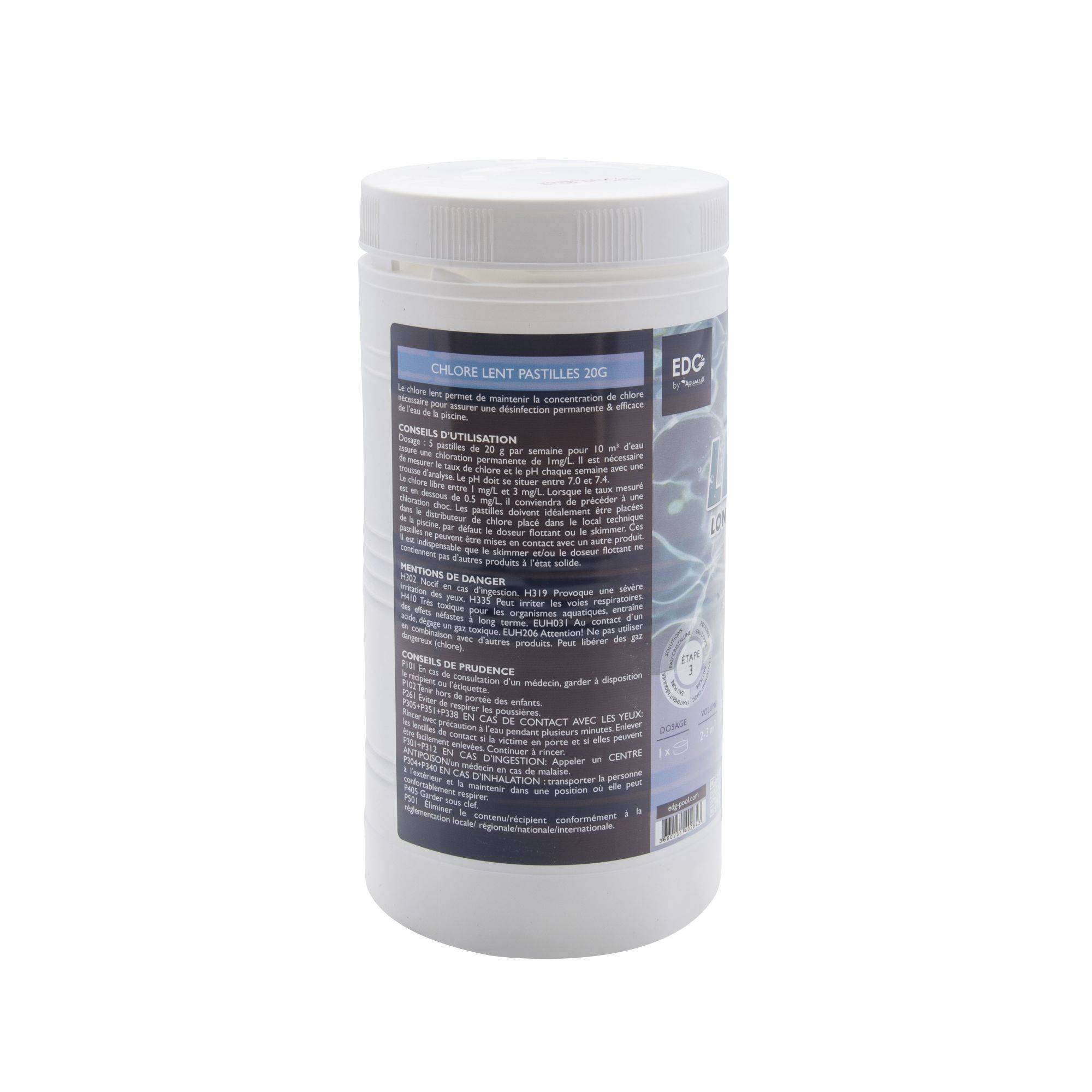 Chlore lent 20g en pastilles 1 kg - Image 2