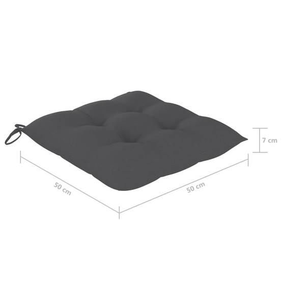 Chaises de jardin bois acacia massif gris 61 x 57 x 92 cm - PANGIVO - Image 8