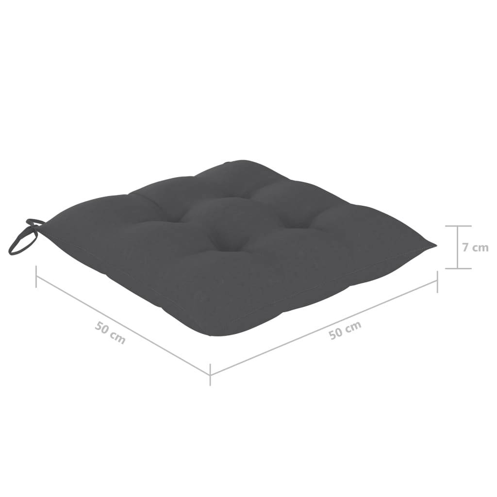 Chaises de jardin bois acacia massif gris 61 x 57 x 92 cm - PANGIVO - Image 8