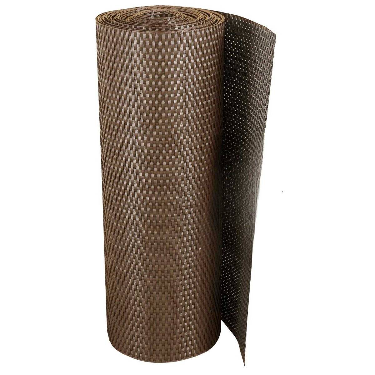 Rattan Art - Brise-vue en résine tressée pour balcon et clôture coloris marron 0.9 x 5 m - Image 1