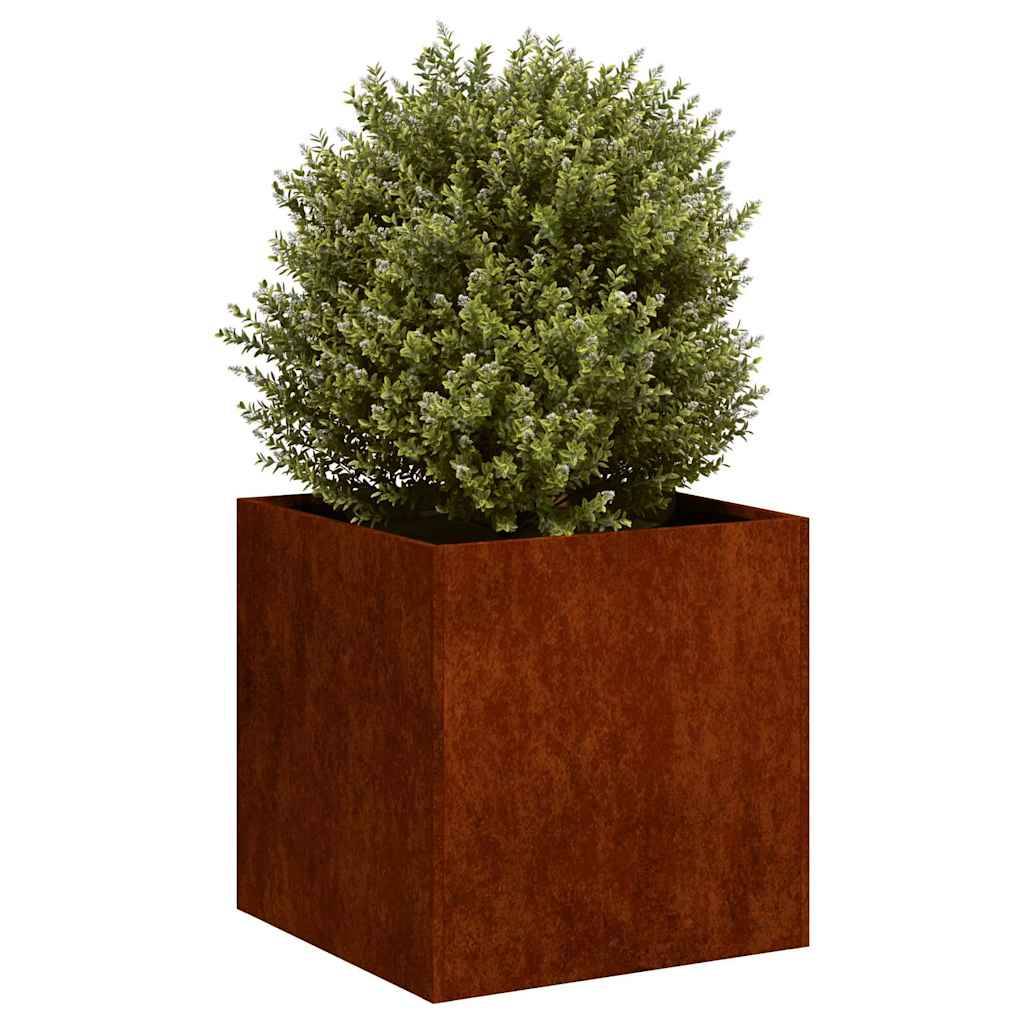 PANGIVO - Jardinière acier résistant aux intempéries rouillé 40 x 40 x 40 cm - PANGIVO - Image 3