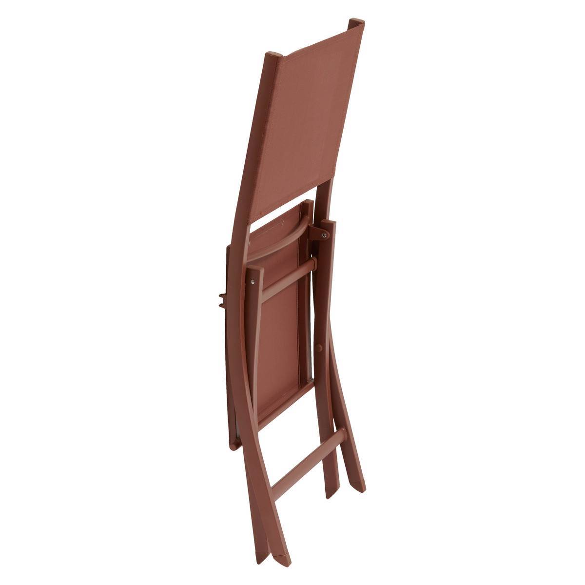 Hesperide - Lot de 4 Chaises de jardin Essentia pliables acajou Hespéride - Image 2