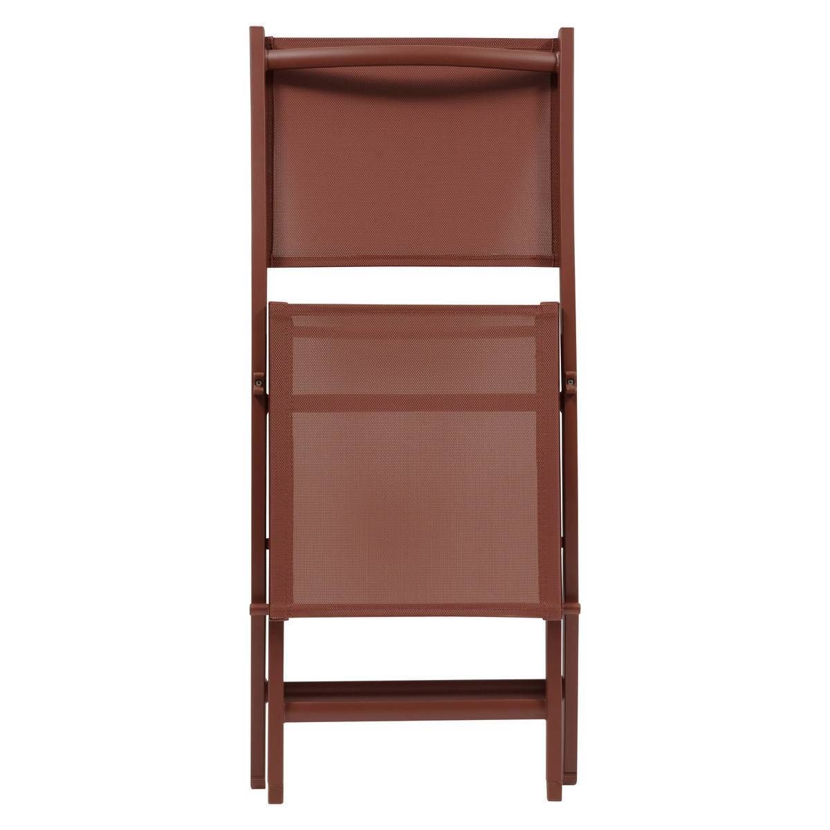 Hesperide - Lot de 4 Chaises de jardin Essentia pliables acajou Hespéride - Image 3