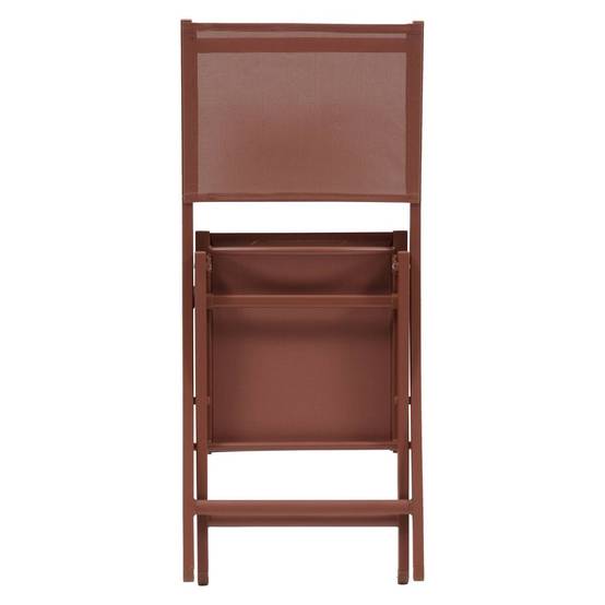 Hesperide - Lot de 4 Chaises de jardin Essentia pliables acajou Hespéride - Image 4