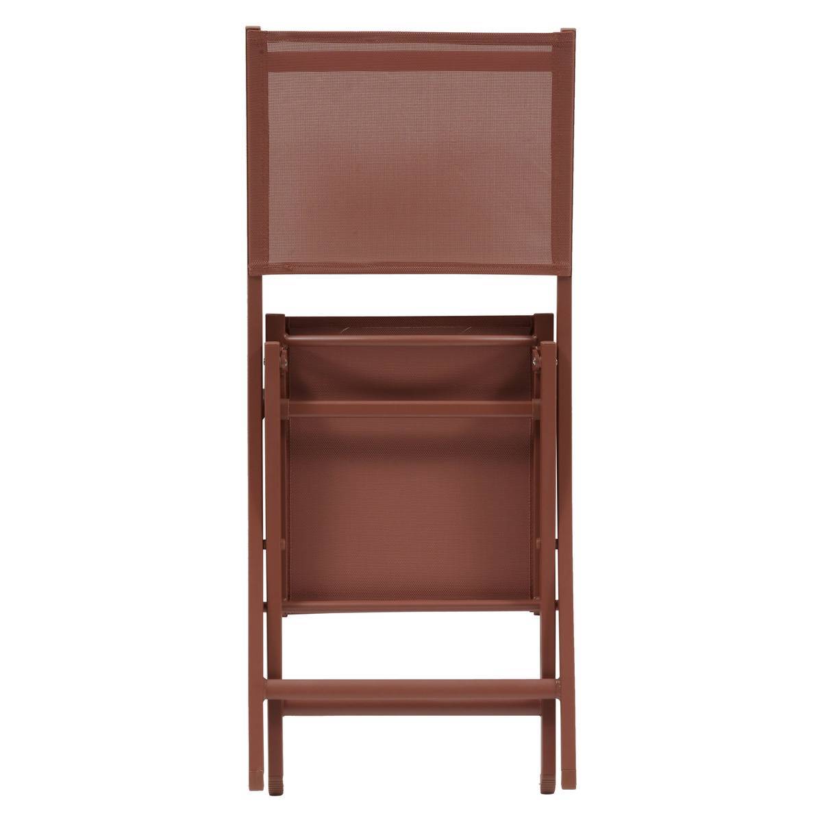 Hesperide - Lot de 4 Chaises de jardin Essentia pliables acajou Hespéride - Image 4