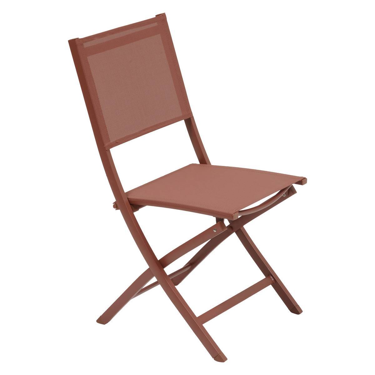Hesperide - Lot de 4 Chaises de jardin Essentia pliables acajou Hespéride - Image 1