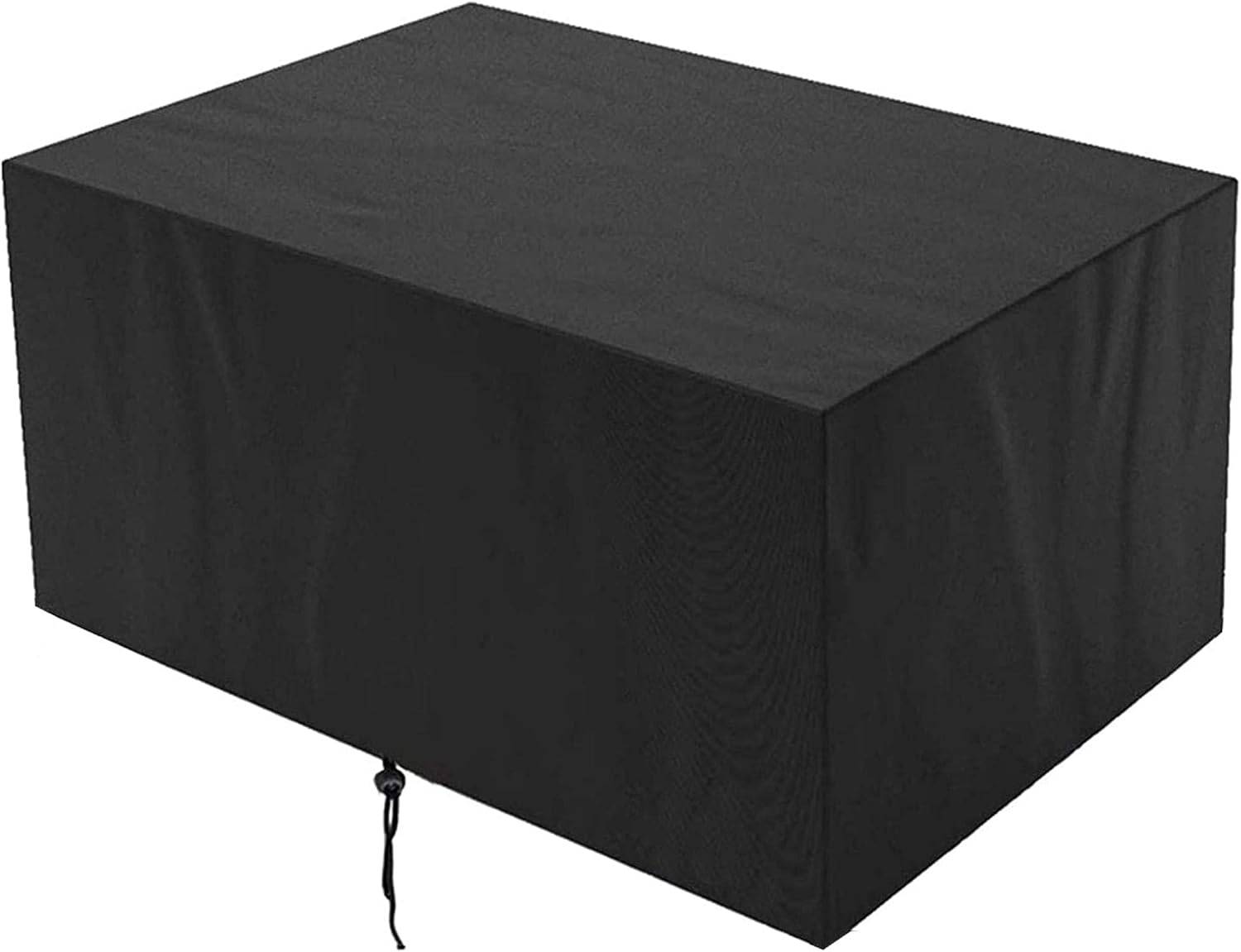 IntiMeg - Housse Salon de Jardin 210D Oxford Tissu Housse de Protection pour Mobilier Protection contre la pluie et la poussière, Anti-UV (130x130x74cm,noir) - Image 1