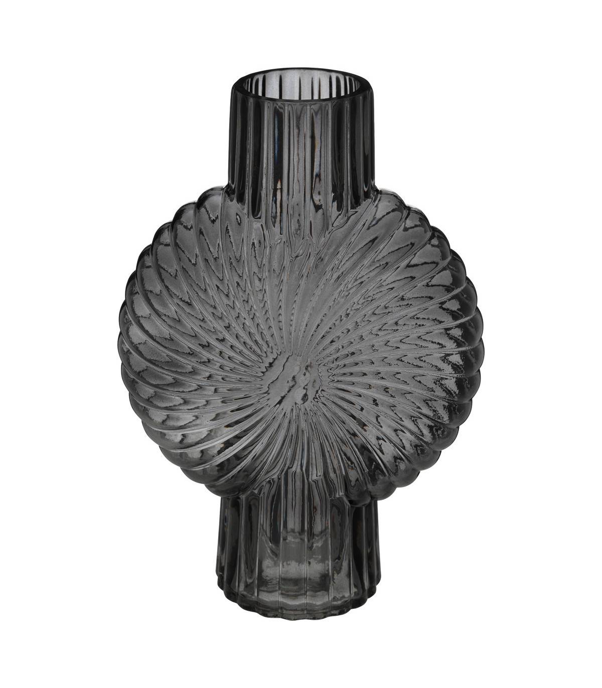 Vase Coquillage en verre Gris H 32 cm - Image 1
