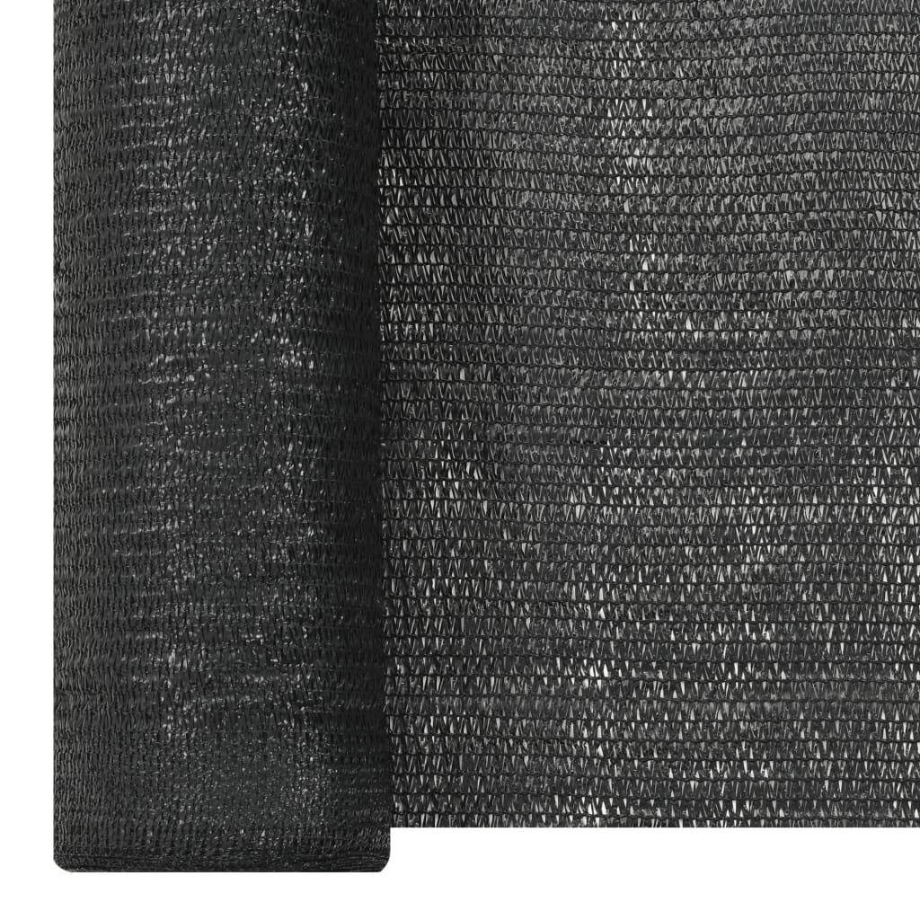 Helloshop26 - Filet brise-vue 1,5x10 m PEHD 150 g/m² noir - Image 3