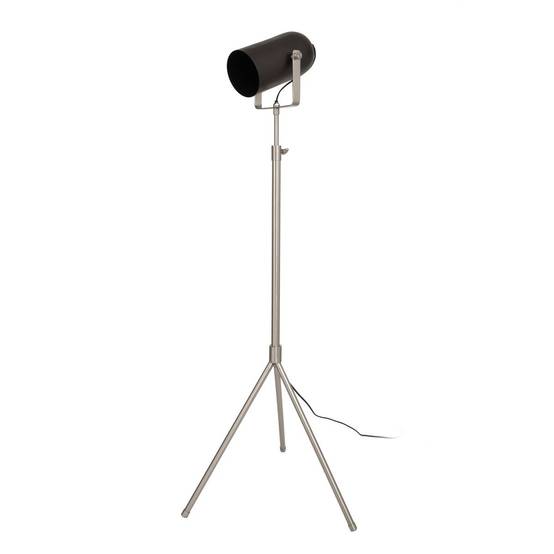 Lampadaire Industriel "Celeste" 163cm Noir & Argent - Image 1