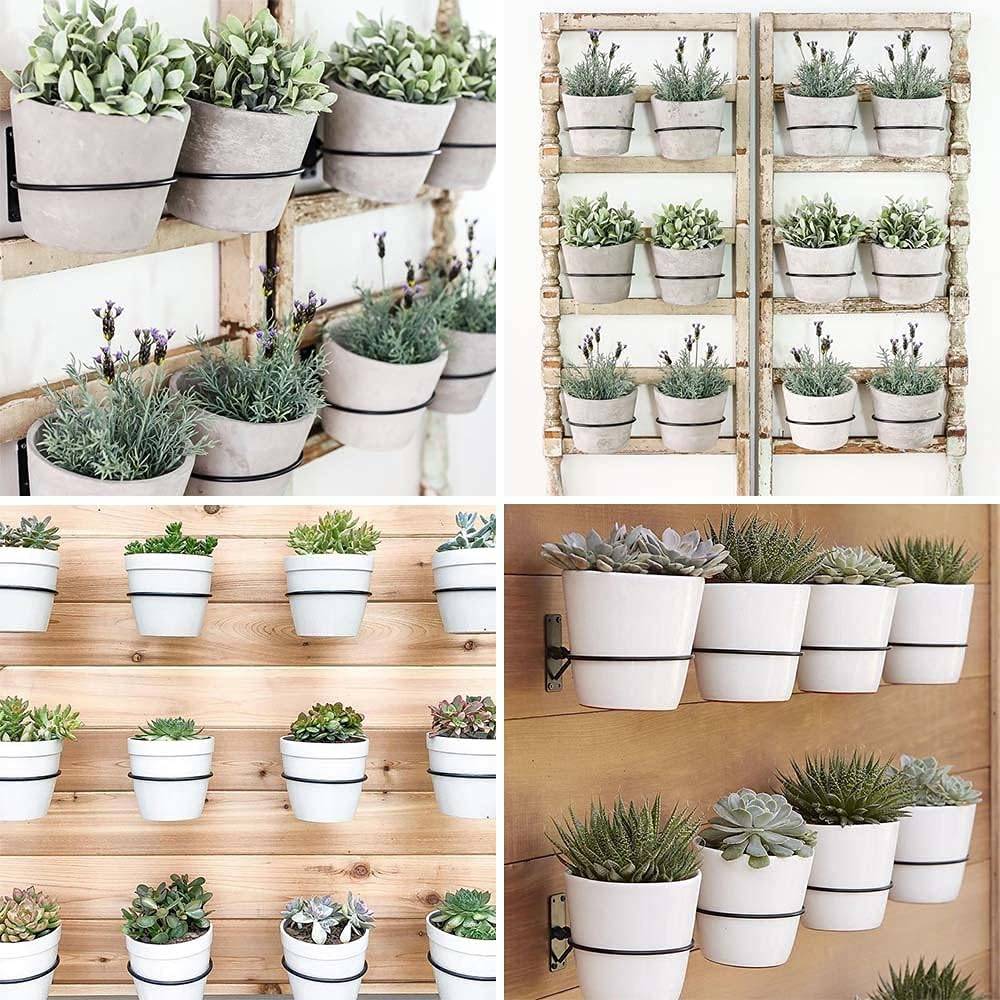 Support pour pot de fleurs,Anneaux pour pots de fleurs - Supports pour plantes - Pliables - Lot de 3 - 5 pouces-Lytech - Image 6