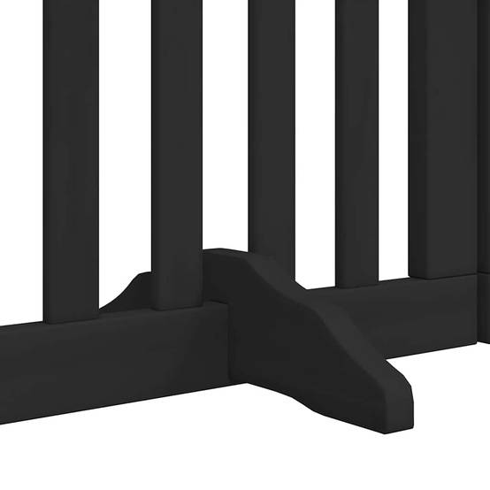 Barrière pour chien bois noir 600 x 2 x 90 cm - PANGIVO - Image 6