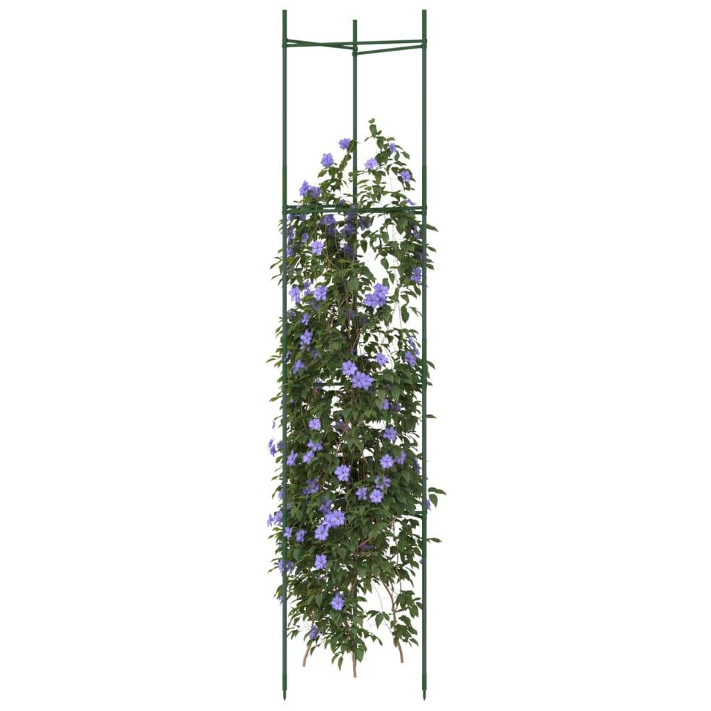 Lot de 8 Tuteurs Hauts pour Tomates Acier Structure de Soutien Robuste pour Potager Serre 154 cm – ComfortXL Outdoor Living - Image 1