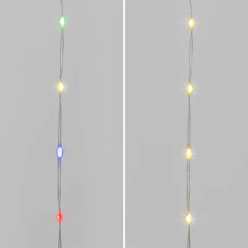Lotti - Père Noël Lumineux H40 cm sur Échelle H200 cm LED Blanc Chaud & RGB 11 Jeux de Lumière Lotti - Image 10