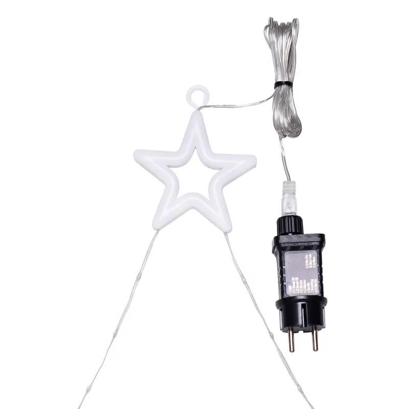 Lotti - Père Noël Lumineux H40 cm sur Échelle H200 cm LED Blanc Chaud & RGB 11 Jeux de Lumière Lotti - Image 5