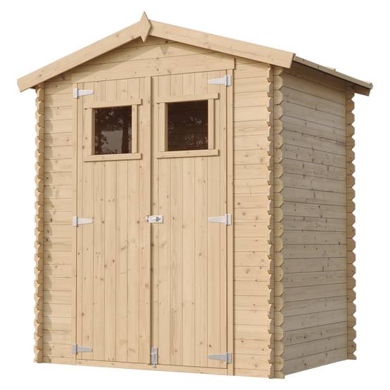 Timbela - Abri de jardin en bois I196xL136xH218 cm/ 1.98 m² - Stockage extérieur - Petit abri à outils, Local à vélos - 19 mm d’épaisseur - Timbela M367 - Image 4
