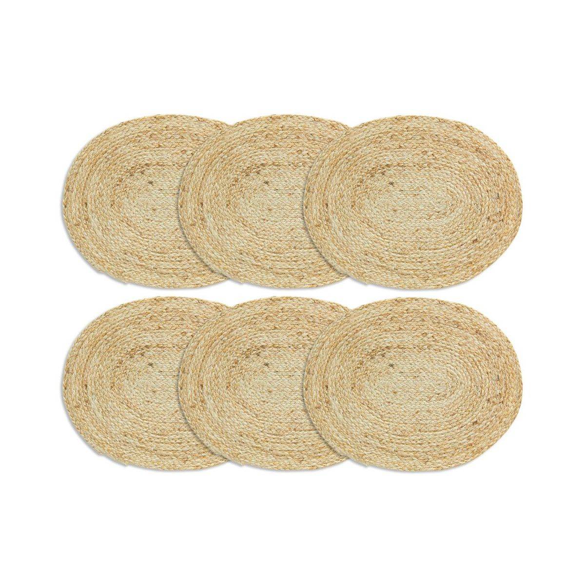 Aubry Gaspard - Sets de table en jute (Lot de 6) - Image 1