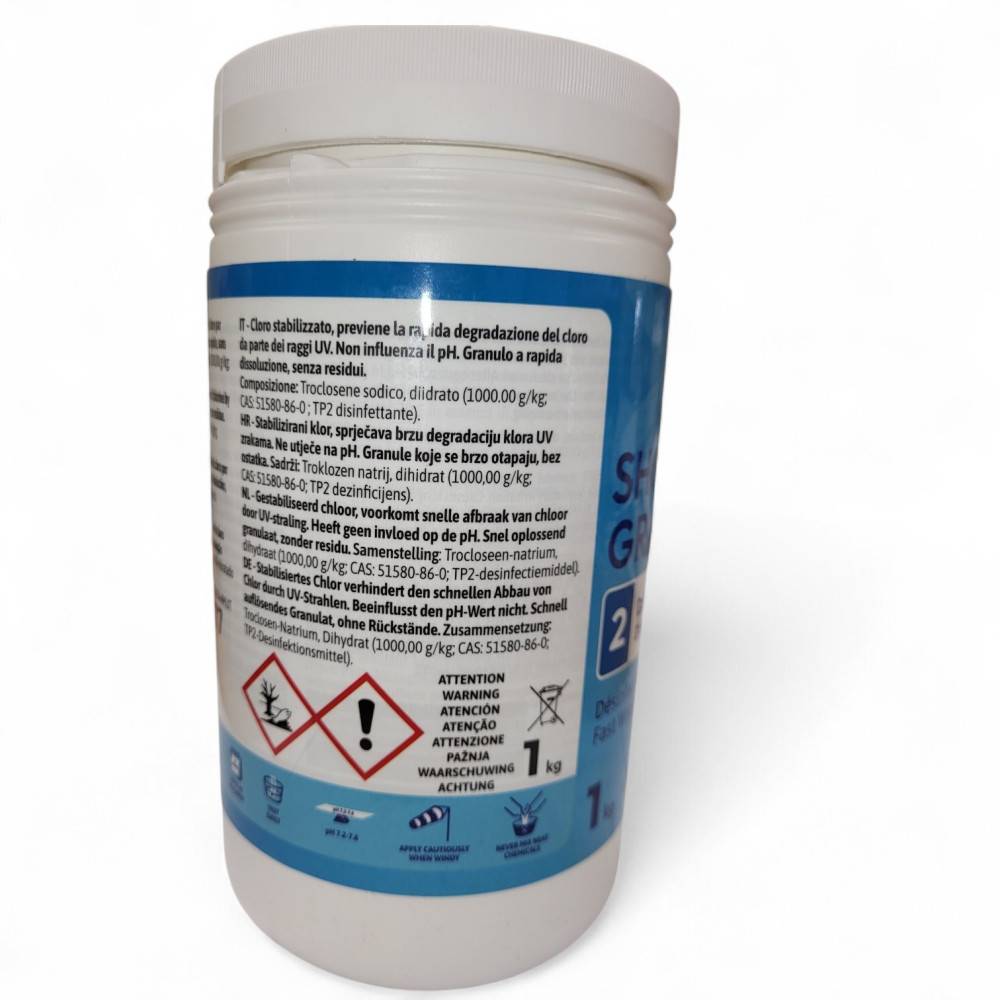 Chlore Stabilisé en Granulés Dissolution Rapide 1kg - LIFE - LIF-500-0004 - Image 3