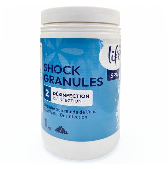 Chlore Stabilisé en Granulés Dissolution Rapide 1kg - LIFE - LIF-500-0004 - Image 1