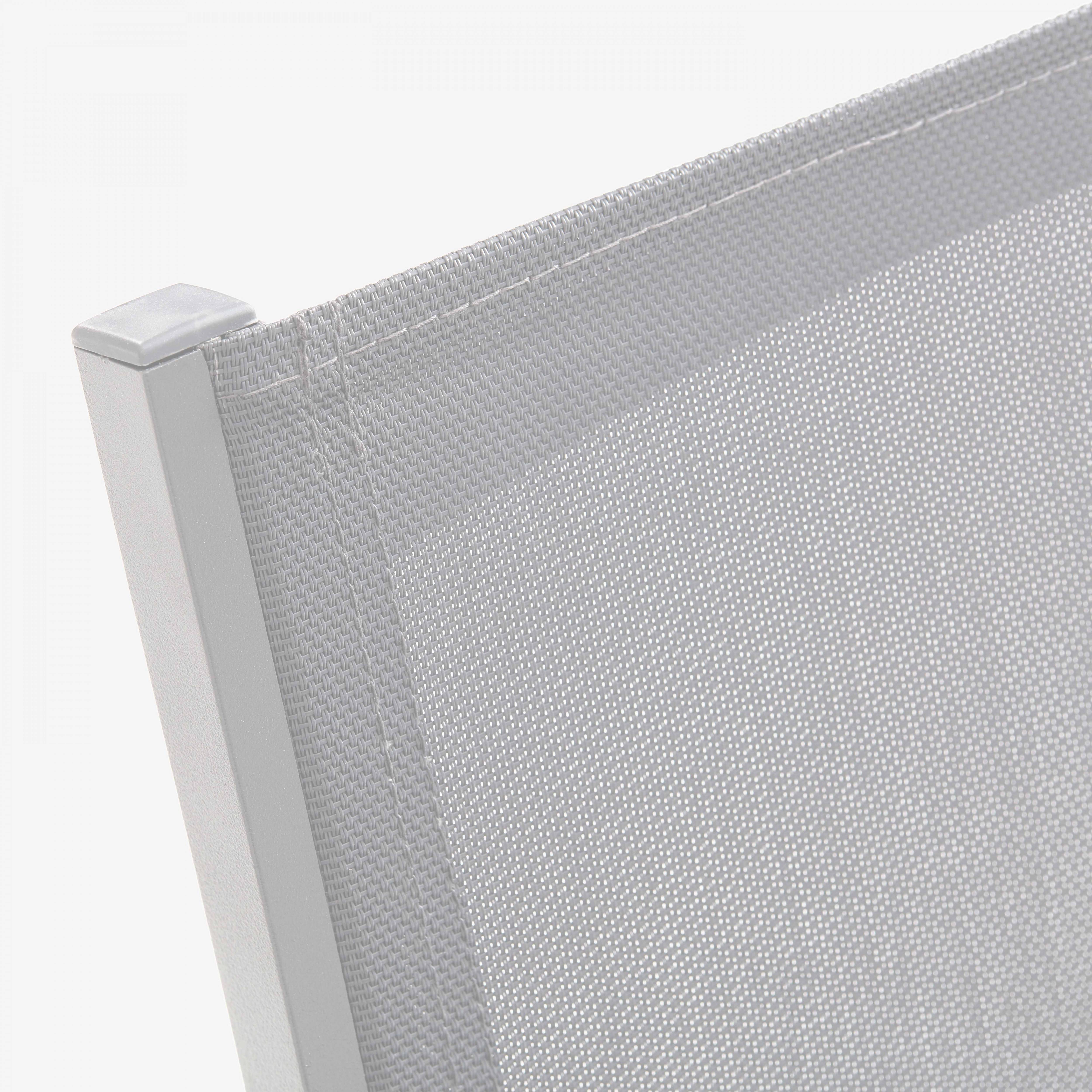 Oviala - Fauteuil de jardin aluminium et textilène blanc Nice - Oviala - Image 5