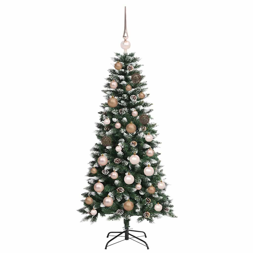 ComfortXL - Arbre de Noël Artificiel Enneigé 1.2m, Illumination 150 LED, Kit Complet avec Décorations USB – ComfortXL Outdoor Living - Image 4