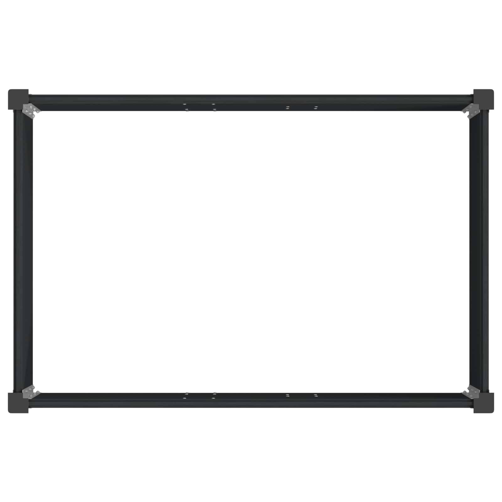 ComfortXL - Jardinière surélevée compacte WPC aluminium petit balcon 50x72cm noir - ComfortXL Outdoor Living - Image 5