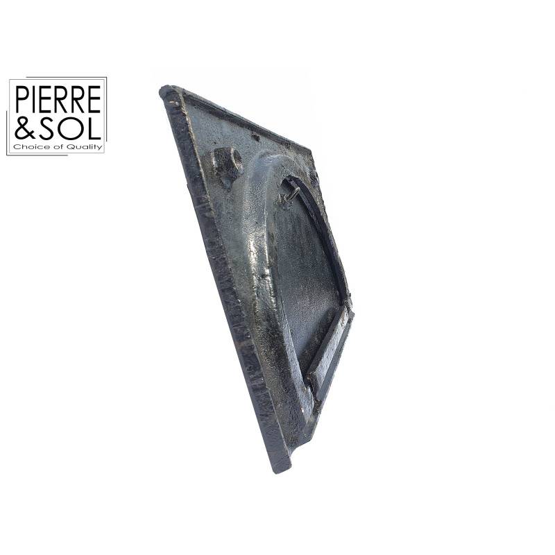 Soupirail - Grille de cave demi-lune en fonte - 50 x 31,5 cm Modèle ouvert - Image 5