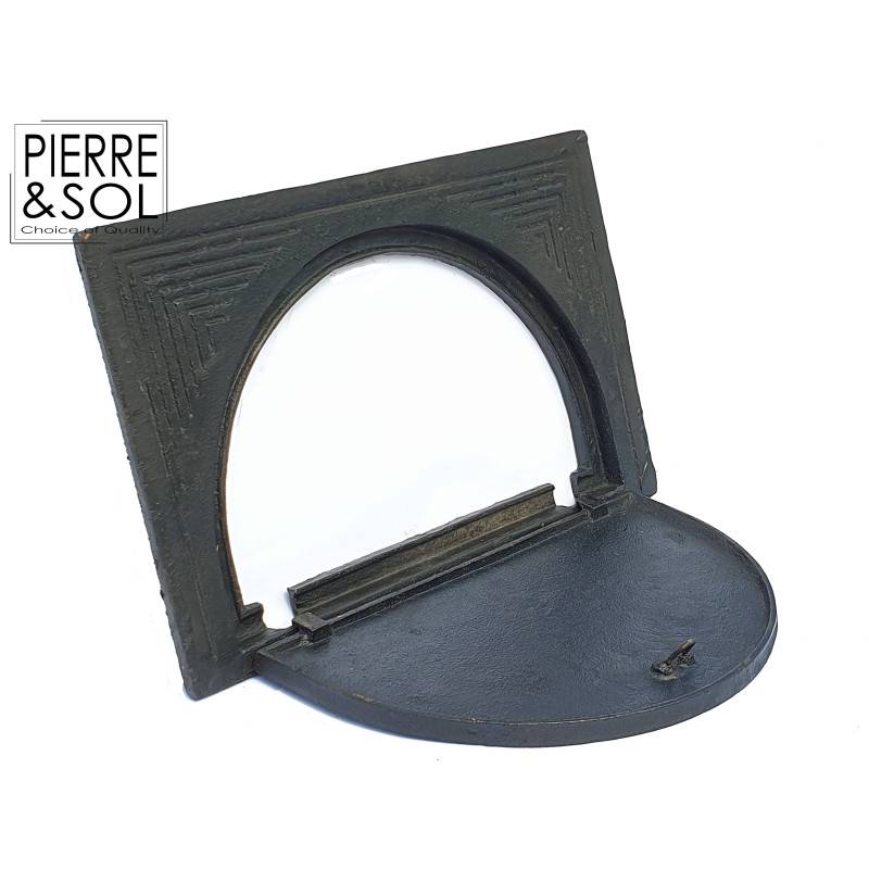 Soupirail - Grille de cave demi-lune en fonte - 50 x 31,5 cm Modèle ouvert - Image 3
